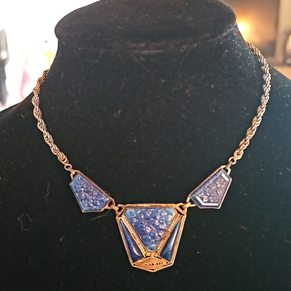 Czechoslovakian Lapis Necklace